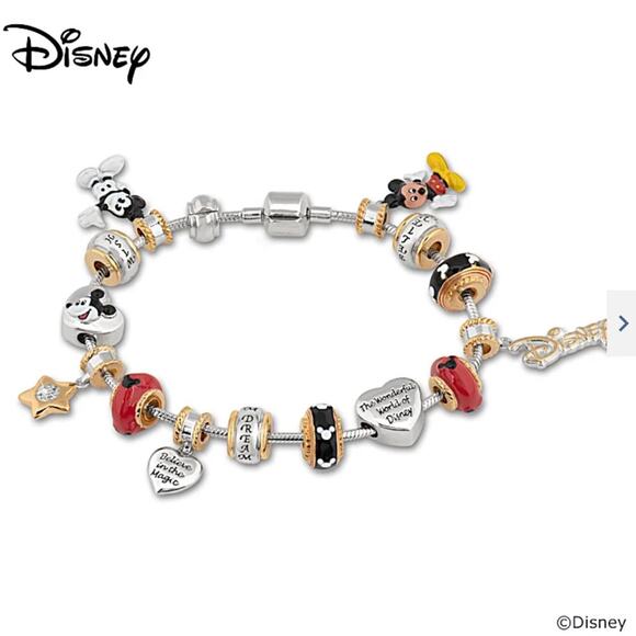 The Bradford Exchange | Walt Disney Mickey Mouse Charm Bracelet - Picture 1 of 9